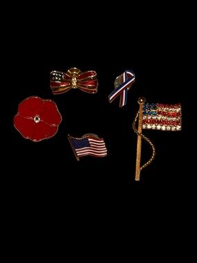 Patriotic USA Enamel Pin Set - Women Accessories